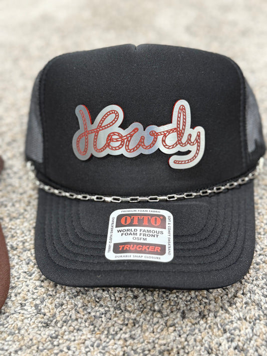 Howdy Chrome Hat Patch