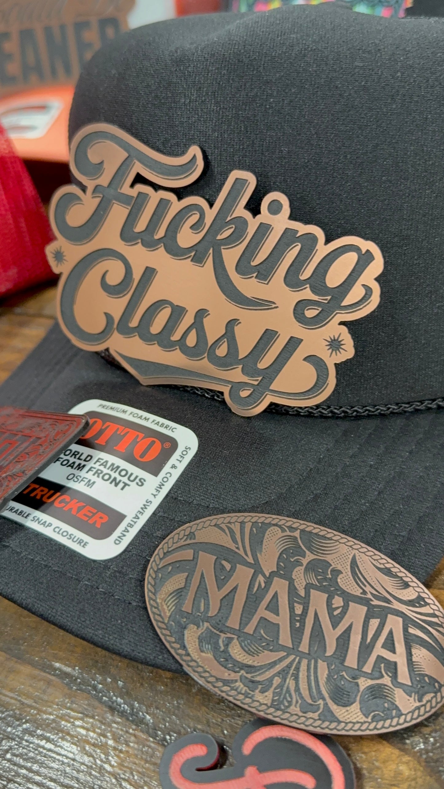 F***ing Classy Engraved Hat Patch