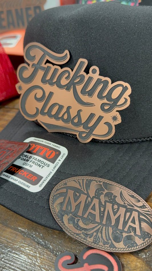 F***ing Classy Engraved Hat Patch