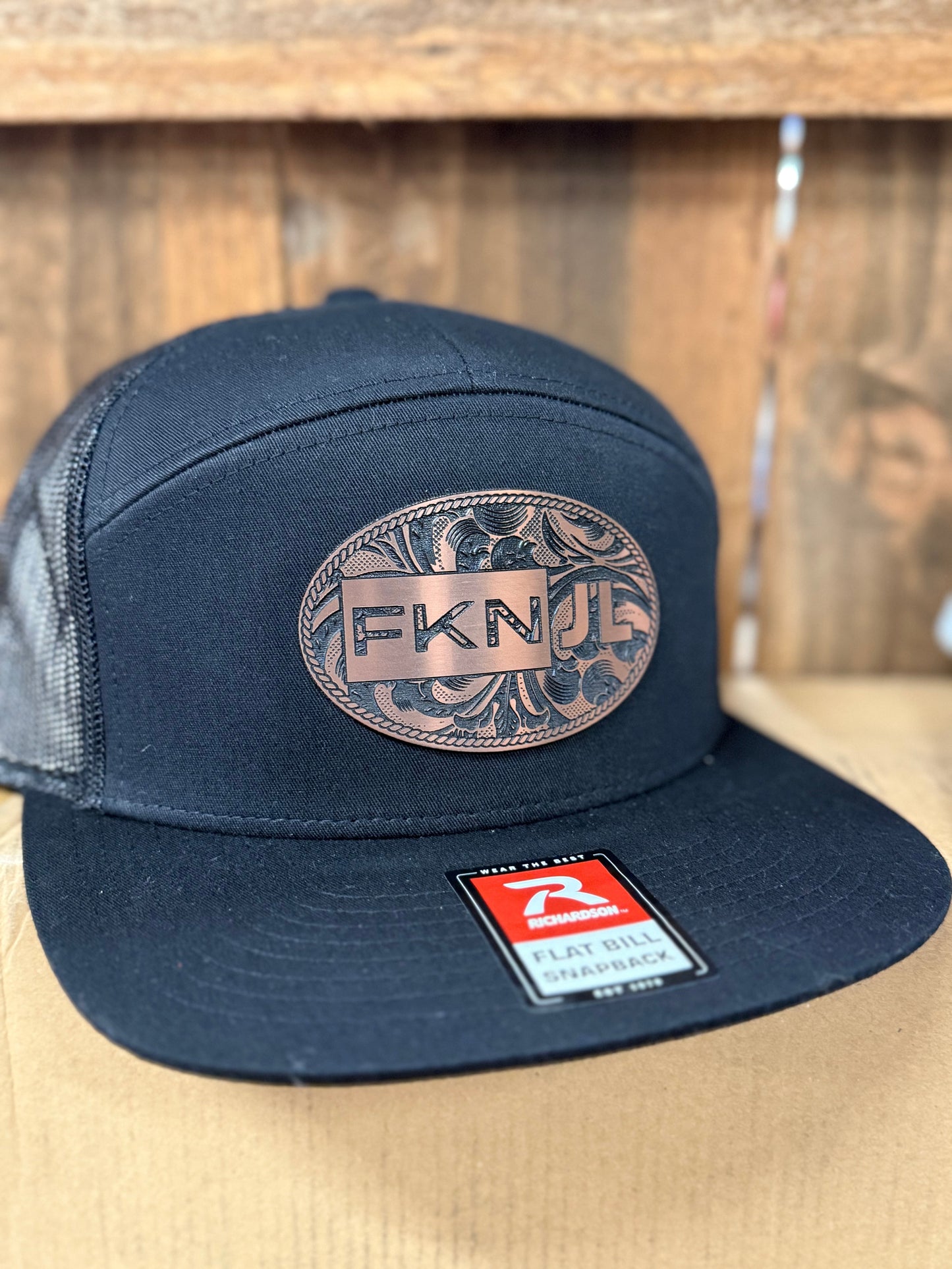 FKN JL Western Style Copper Patch Hat
