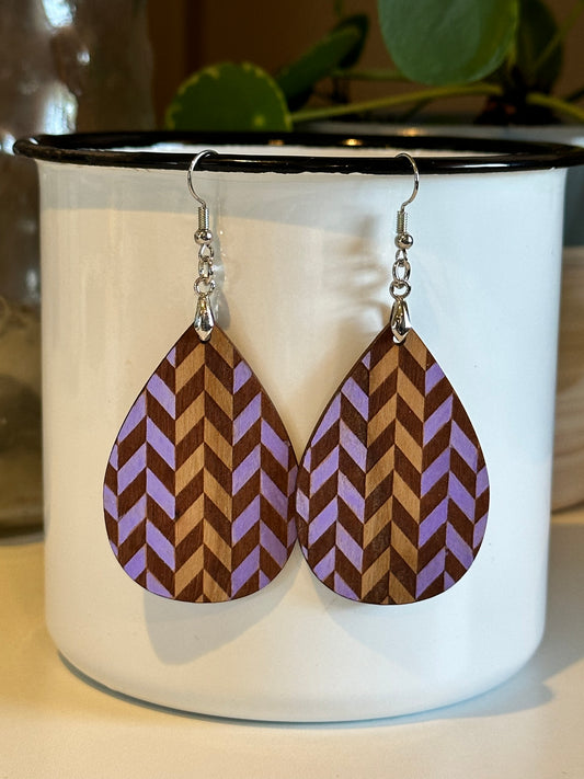 Partly Purple Earrings